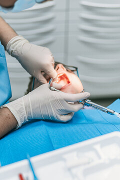 Young Kid During Checkup in Dentist
