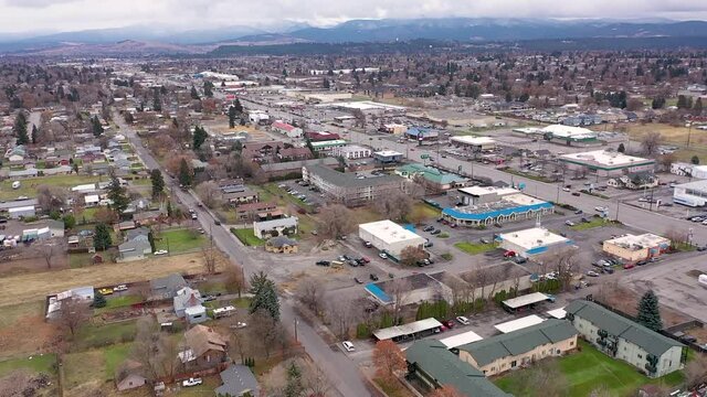 aerial view of the city