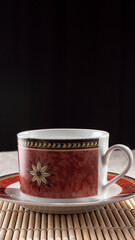 Obraz na płótnie Canvas a cup of coffee on the table