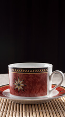 a cup of coffee on the table