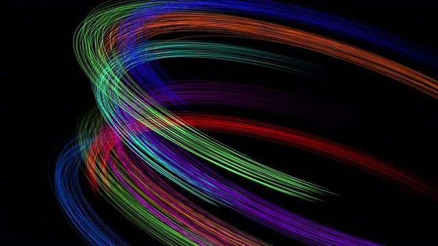 Line Curve Wave Arts colorful stream abstract background