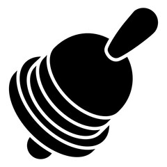 
Jingle bell vector in modern glyph style 
