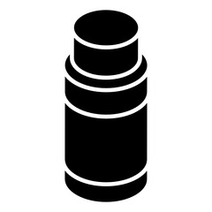 
Adhesive tool, glyph isometric icon of glue stick 
