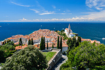 Beautiful old coastal town of Piran in Slovenia