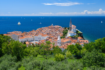 Obraz premium Beautiful old coastal town of Piran in Slovenia
