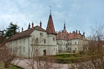 Fototapeta premium The Schonborn palace aka Castle Beregvar in Mukachevo, Ukraine