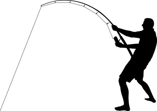 recommend clip art: angler silhouette