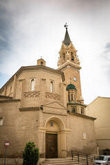 church of Saint Michael Archangel in Fuentes de Ebro town, province of Zaragoza, Aragon, Spain