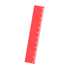 Isolated red ruler labour day icon- Vector