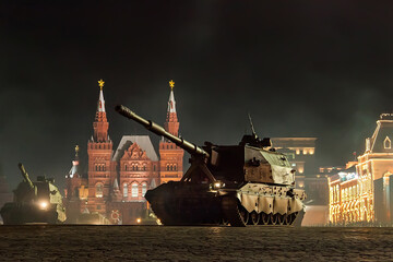 Victory Day parade rehearsal, Russia, Moscow, Red Square, 28 April, 2016