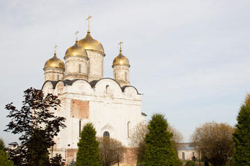 Cathedral of the Nativity of the virgin, Russian Church in Luzhetsky Ferapontov monastery, Mozhaysk, Moscow region, Russia