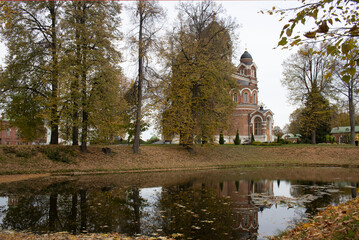 Obraz premium Vladimir Cathedral in the Spaso-Borodinsky convent, Moscow region
