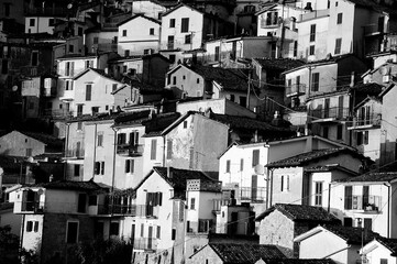 cervara, a small village perched on the hill