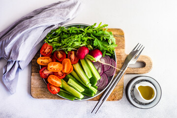 Healthy vegetable bowl