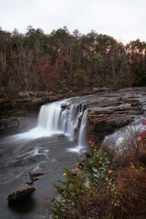 Fototapeta na wymiar Little River Falls in the Mountains
