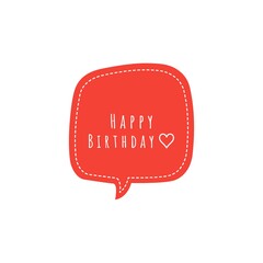 ''Happy Birthday'' Lettering