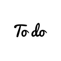 ''To do'' Lettering