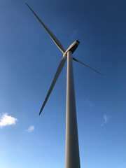 wind turbine on sky