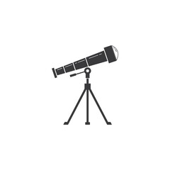 Telescope logo icon vector