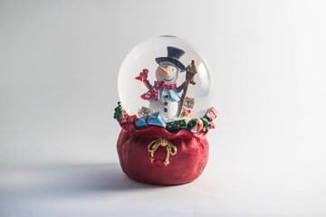 snowman globe christmas