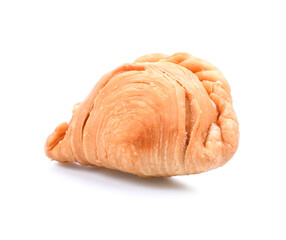 Curry puff on white background