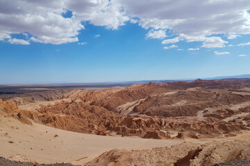 Fototapeta na wymiar Valle de la Luna no Deserto do Atacama