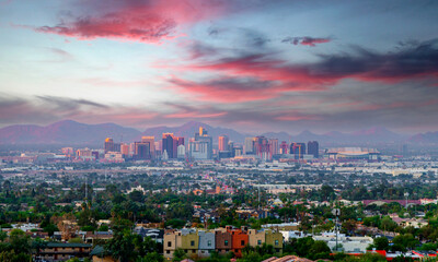 Fototapeta na wymiar Phoenix, Arizona skyline