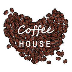 Vector abstract illustration of coffee