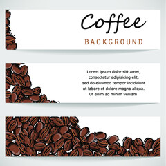 Vector abstract illustration of coffee