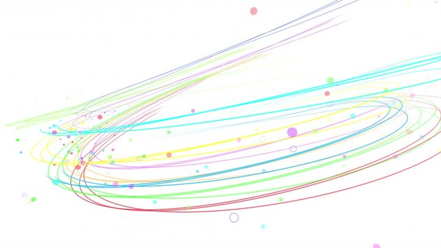 Line Curve Wave Arts colorful stream abstract background