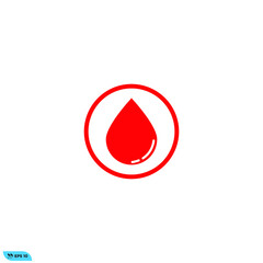 Fototapeta premium Icon vector graphic of Blood, good for template logo