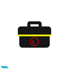 Icon vector graphic of medical box, health bag, good for template