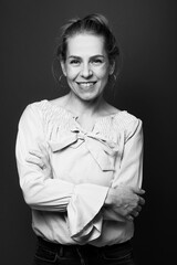 Portrait of a beautiful young woman