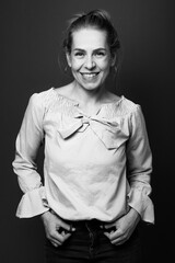 Portrait of a beautiful young woman