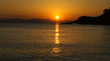 Fototapeta premium sunset on the sea