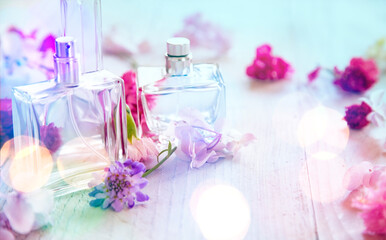 Obraz na płótnie Canvas Perfume bottles