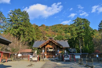Omama Shinmeigu near Omama station in Midori, Gunma, Japan. November 16, 2020.