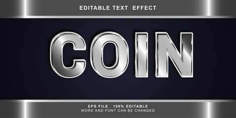 coin text effect editable
