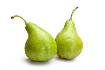 Green Pears Isolated on White