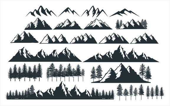 Lake And Mountains. Tattoo Sketch. Vector Print. Royalty Free SVG,  Cliparts, Vectors, and Stock Illustration. Image 80128368.