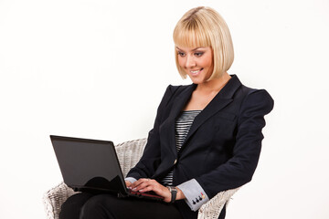 Young Woman With Laptop