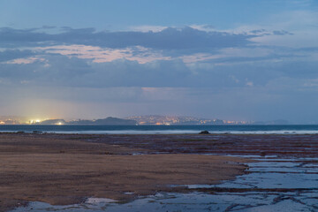 Dusk view from the beach.