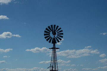 Windmill facing the sky
