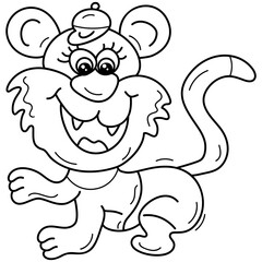 Lion Cartoon Character