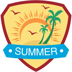 Summer Vacation Label 