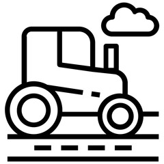 Tractor Vehicle Vector 