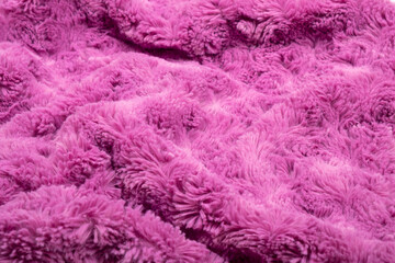 Abstract purple fabric texture, background, copy space