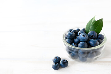 Blueberries Over White Background , wood
