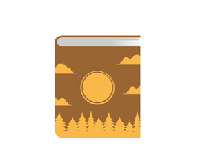 Book education with forest inside