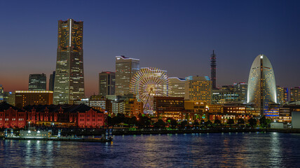 yokohama city at night